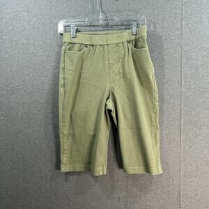 Isaac Mizrahi Live! Tall Knit Denim Pull On Bermuda Shorts Rosemary, Tall size 2